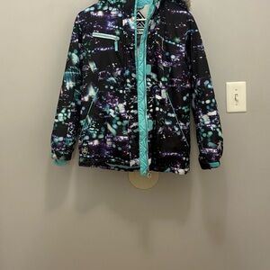 Stylish Kids Puffer Jacket - Black and Blue